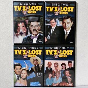 T. V.'s LOST SHOWS 4 DVD SET Over 13 1/2 Hours, Color and B&W Four-Pack DVD